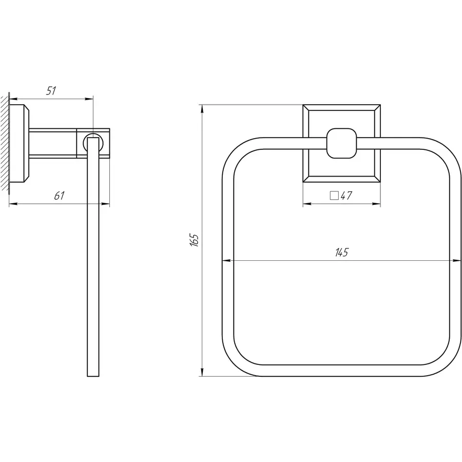 Держатель полотенец TOPAZ TKB 9913