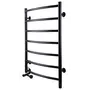Полотенцесушитель UNIO LD EL 700-500-7 BLK Лесенка Дуга электро черная