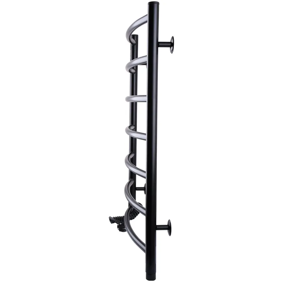 Полотенцесушитель UNIO LD EL 700-500-7 BLK Лесенка Дуга электро черная