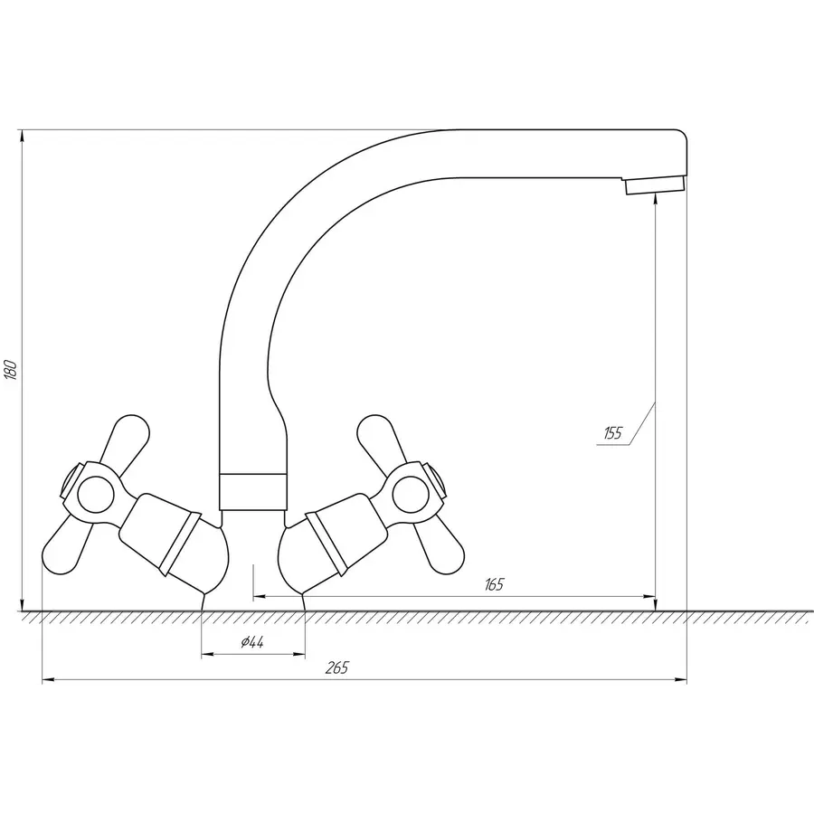 Смеситель для умывальника Globus Lux GB-SHARM-0104-06