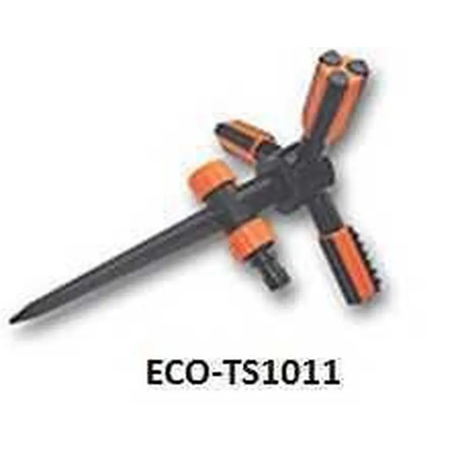 ECO-TS1011 Зрошувач обертовий трьохріжковий, на пластиковому кілку TRIO