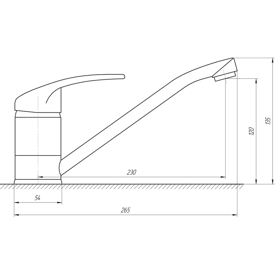 Кухонний змішувач CRISTAL Perfect GPE-0203-BIG 