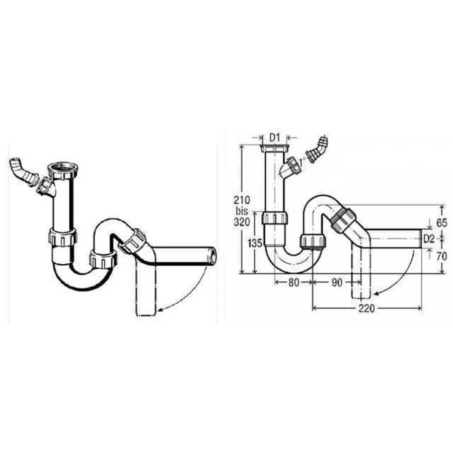 Сифон VIEGA 101800
