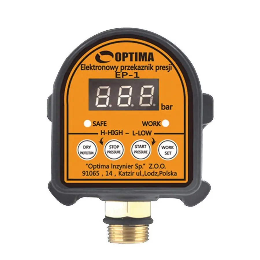 Электронное реле давления Optima EP-1 с защитой сухого хода