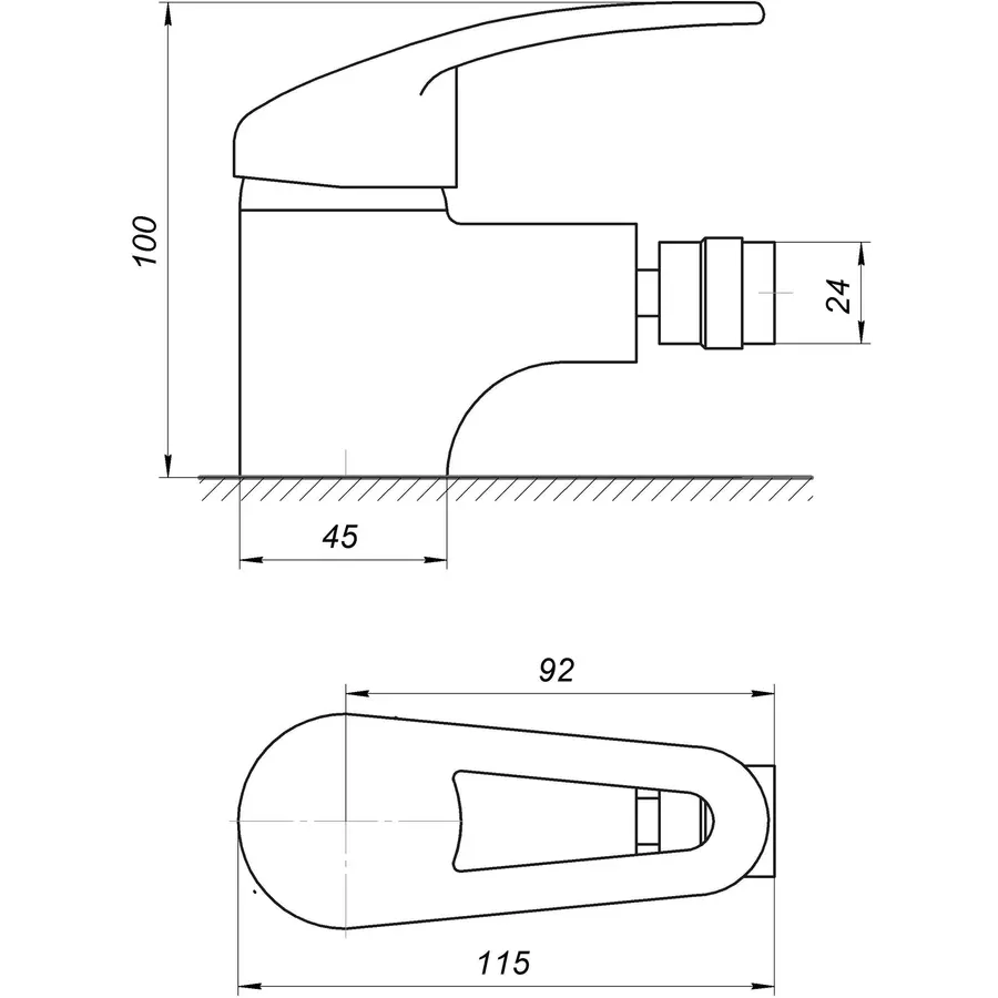 Змішувач для біде Globus Lux Caprice GLCA-0106