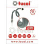 Шланг для смесителя TUCAI М10х1 / 2 "длинная. 0, 5 м. Антикоррозия TAQ GRIF ACB 204467