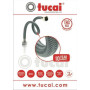 Шланг для змішувача TUCAI М10х1/2″ довга. 0, 5м. АНТИКОРОЗІЯ TAQ GRIF ACB 204467