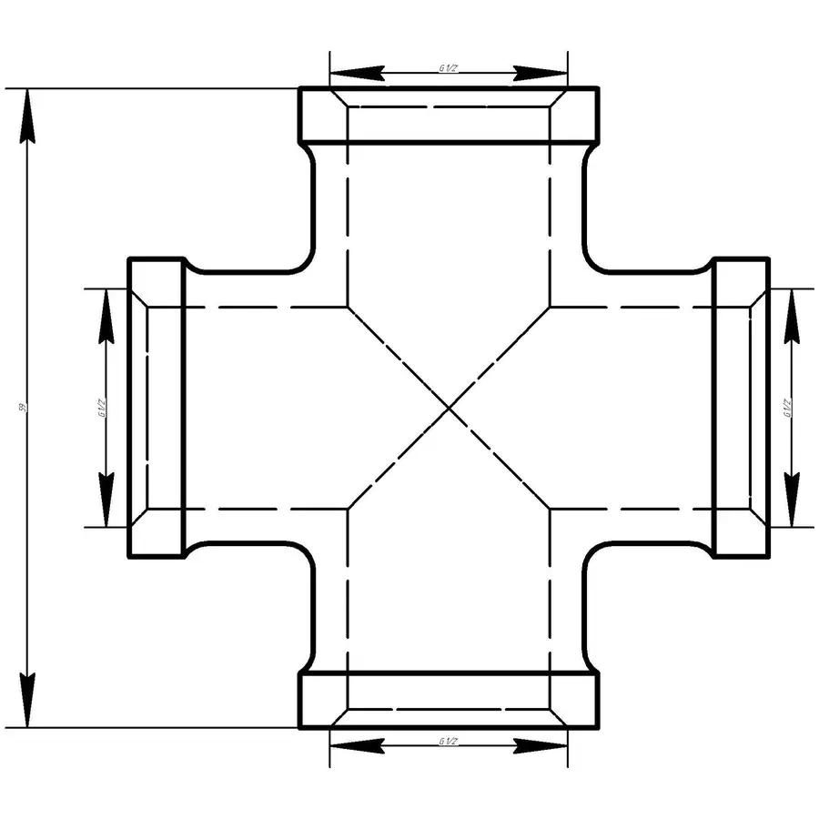 Хрестовина VIEGA 1632 1/2″ ВВВВ (119973)
