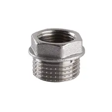 Футорка нікельована 1/2″ЗР х 3/8″ВР штампована А0752А(нк) VA