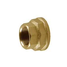 Муфта редукційна латунна 1 1/2″ВР х 1 1/4″ВР штампована восьмигранна А0338А VA