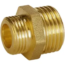 Ніпель редукційний латунний 1/2″ЗР х 3/8″ЗР штампований А0542А