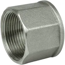 Муфта нікельована 1″ВР х 1″ВР штампована восьмигранна А0353А(нк) VA