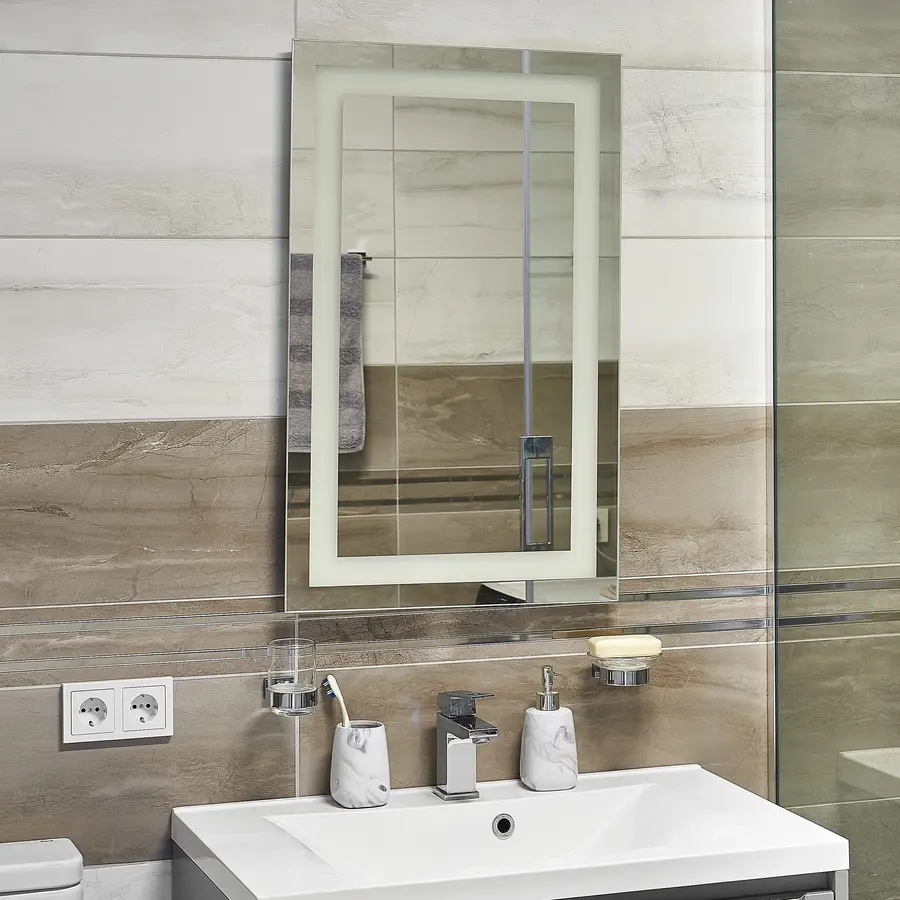 Дзеркало UNIO MRR-01 SQR-AA 500 x 800 mm LED FL