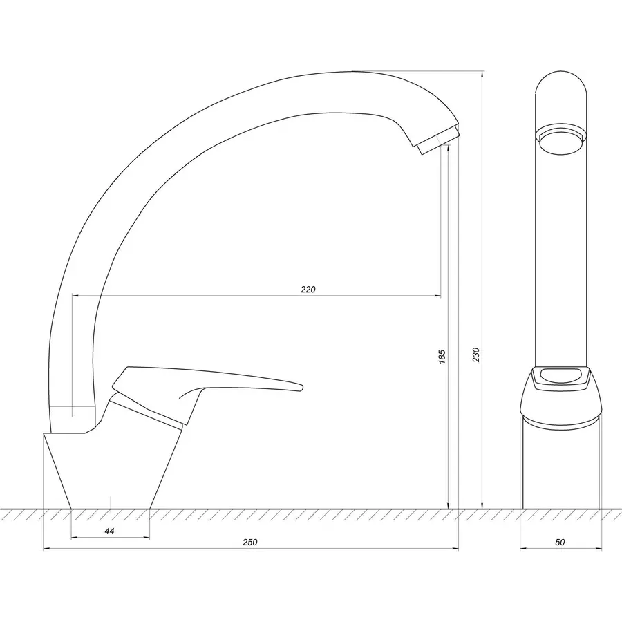 Кухонний змішувач EcoMix M-GEM-203S
