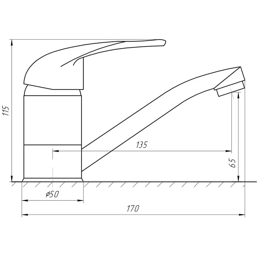 Змішувач для умивальника EcoMix ENERGO E-GEZ-103M