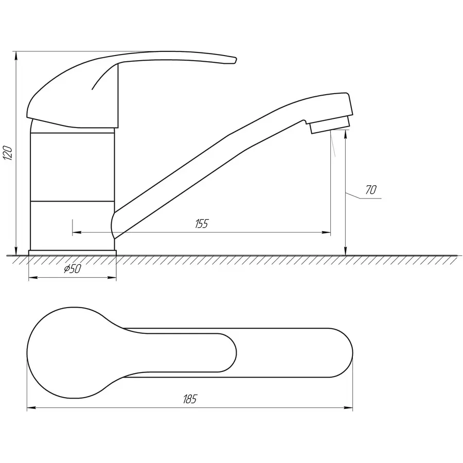 Смеситель для умывальника DOMINO ACCENT DAC-103M