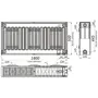 Радиатор стальной панельный KALDE 22 низ 500х1800