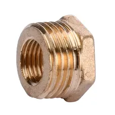 Футорка латунна 1/2″ЗР х 1/4″ВР ливарна (манометр) 703Б