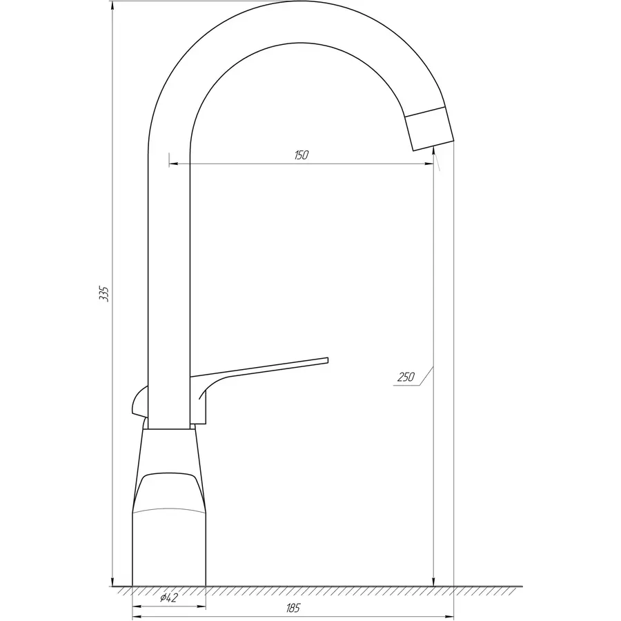 Смеситель для кухни DOMINO BLITZ DBR-103N