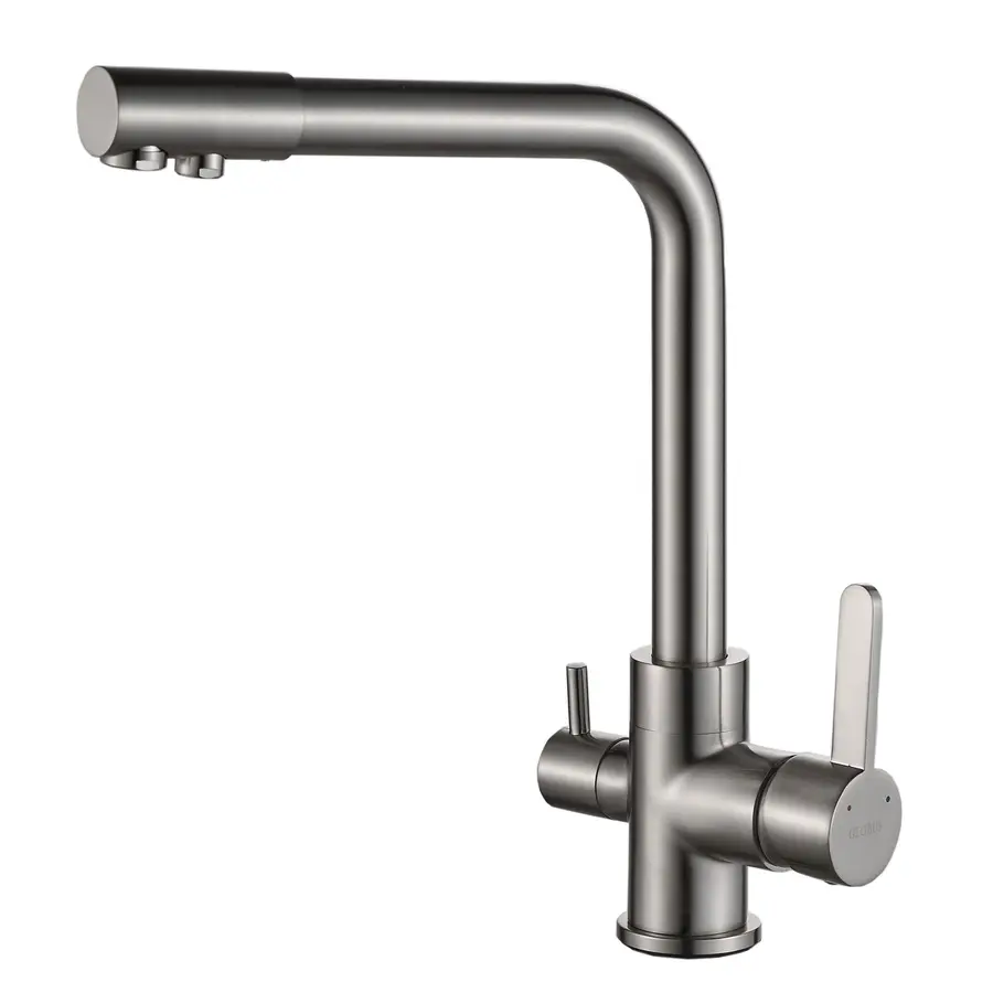 Смеситель для кухни под осмос Globus Lux GLLR-0444-8-STSTEEL