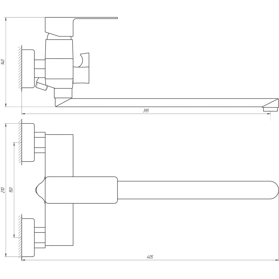 Смеситель для ванны DOMINO MALIBU DMM-208