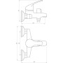 Змішувач для ванни Globus Lux Solly GLSO-0102N