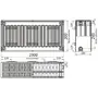 Радиатор стальной панельный KALDE 33 бок 300х1900