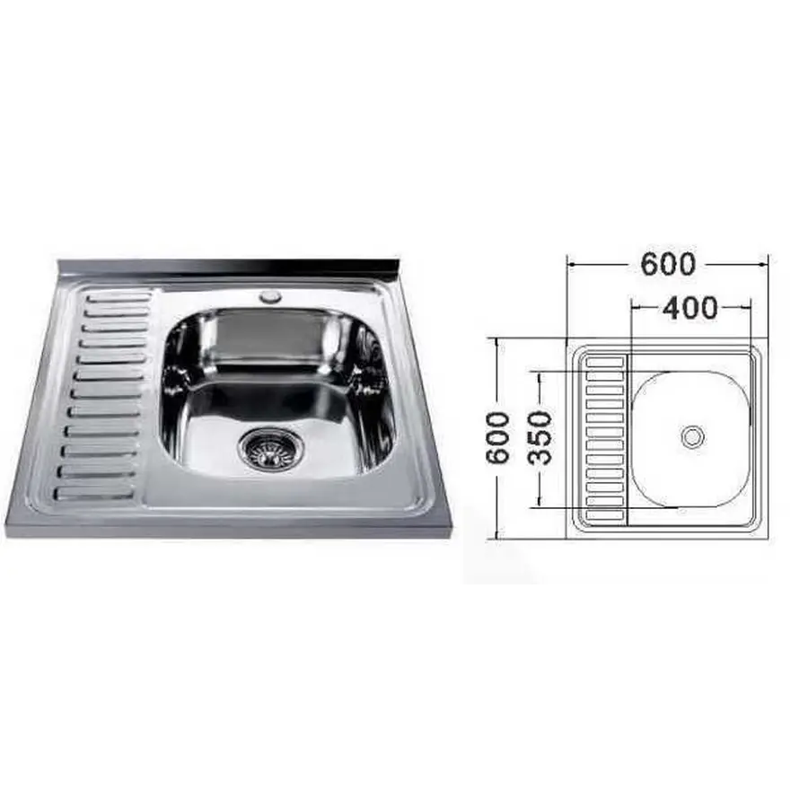 Мийка кухонна Mira MR 6060 R E Satin Right