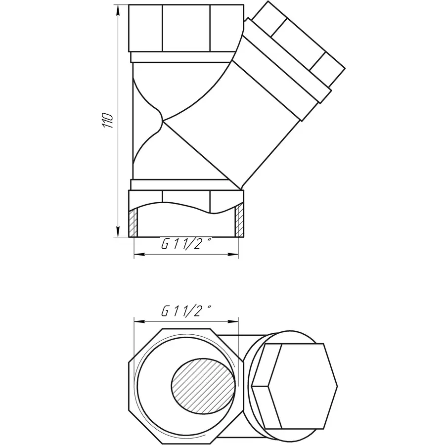 Фильтр грубой очистки SOLOMON 1 1/2 "8011 (8017)
