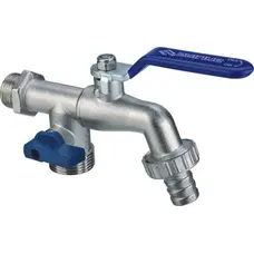 Кран SELBA кульовий для поливу подвійний 1/2″x3/4″x3/4″ SL4086