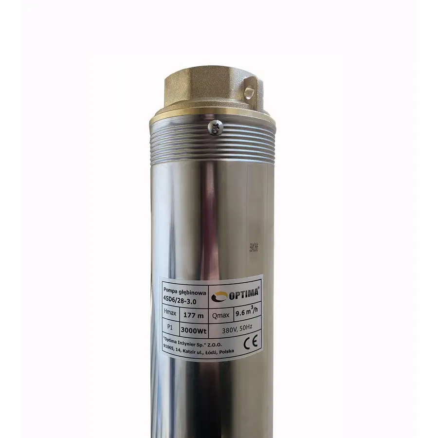 Насос свердловинний з підв. стійк. до піску OPTIMA 4SD 6/28 3,0 кВт 177м 3-фазний ( 1 частина )