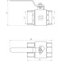 Кран кульовий прямий SELBA 2″ ВВ КР SL1506