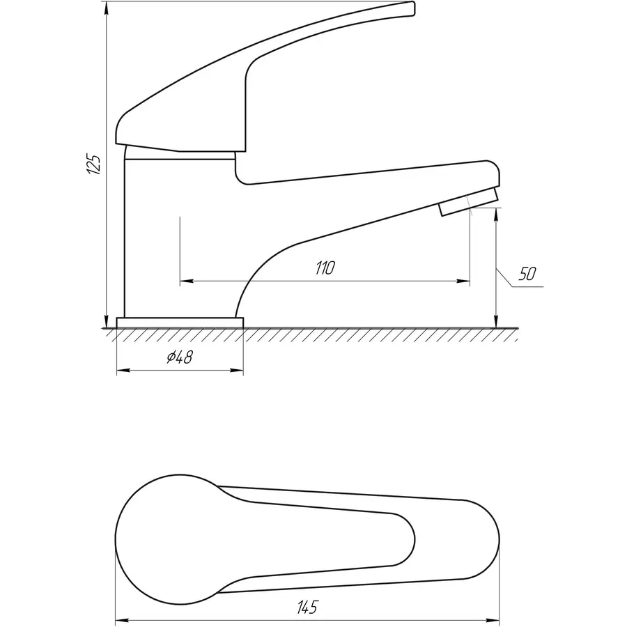 Смеситель для умывальника Globus Lux Solly GLSO-0401
