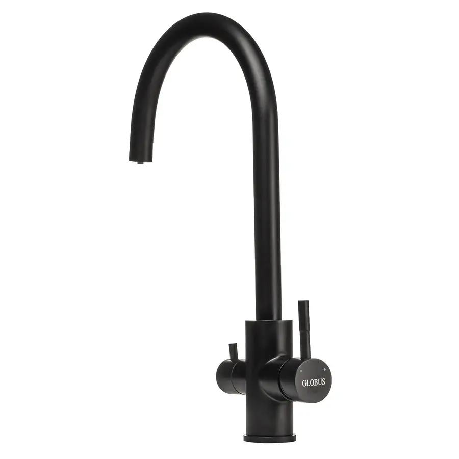 Смеситель для кухни под осмос Globus Lux ALPEN SUS-0333-BB черный