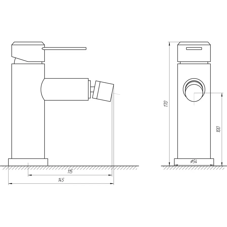 Смеситель для биде Globus Lux WIEN SBT2-106