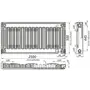 Радіатор сталевий панельний KALDE 11 низ 500х2500