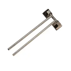 Держатель полотенец SQ9431-2 - Квадро Двойной возвратной 45см-НЕРЖ-SUS304- (Globus Lux)