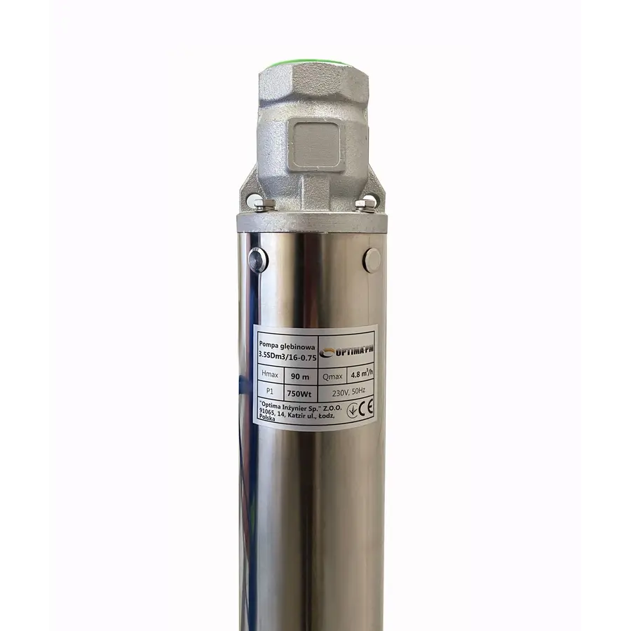 Скважинные насосы с повышенной устойчивостью к песку OPTIMA PM 3,5SDm3 / 16 0,75 кВт 100м + 15 м кабель