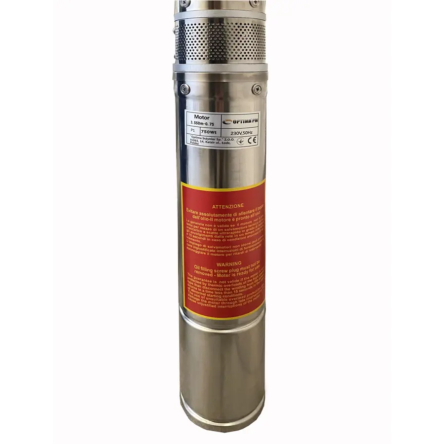 Скважинные насосы с повышенной устойчивостью к песку OPTIMA PM 3,5SDm3 / 16 0,75 кВт 100м + 15 м кабель
