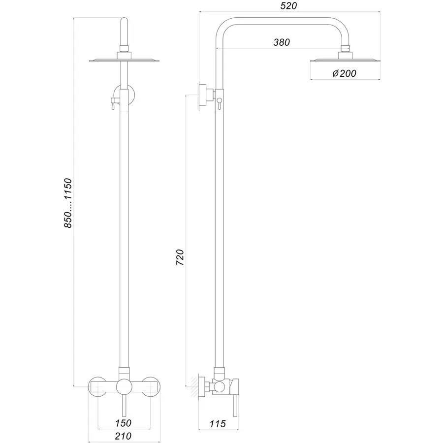 Душова система Globus Lux ALPEN S-SH-005