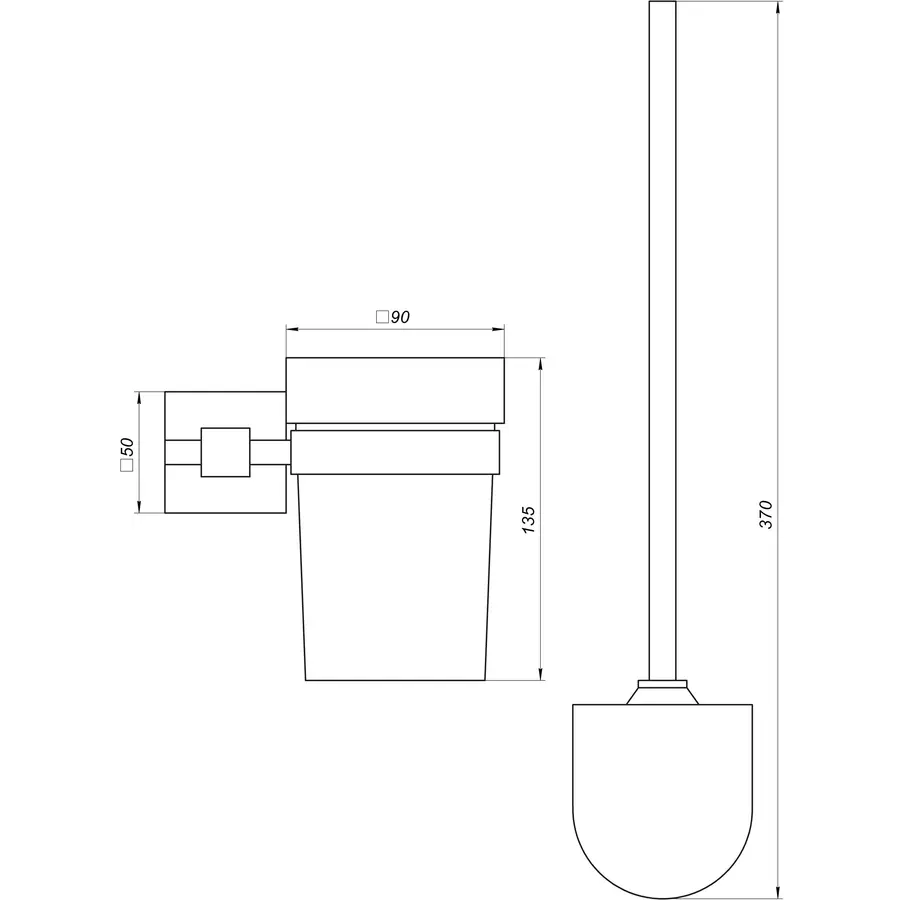 Ершик настенный Globus Lux BQ9429A