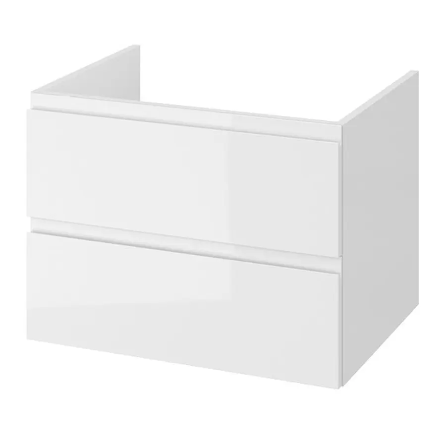 MODUO 80 Шафка під умивальник на стільницю з отвором для сифона біла