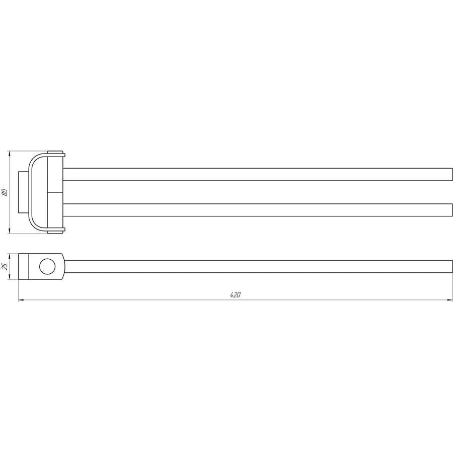 Тримач для рушників TOPAZ TКВ 8331