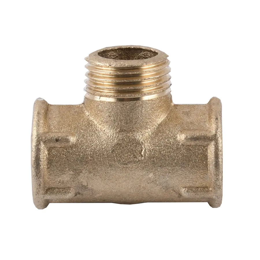 Тройник латунь 1/2 Внутренняя х 1/2 Внешняя х 1/2 Внутренняя 211Б