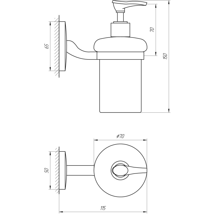 Дозатор жидкого мыла Perfect Sanitary Appliances RM 1401