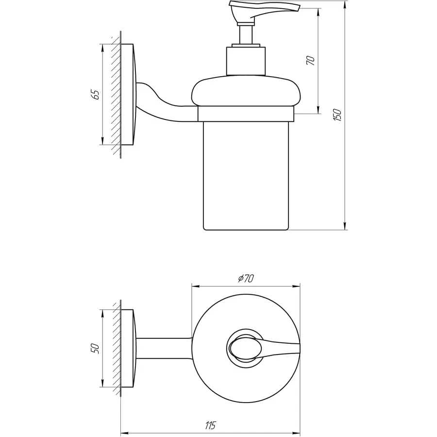Дозатор жидкого мыла Perfect Sanitary Appliances RM 1401