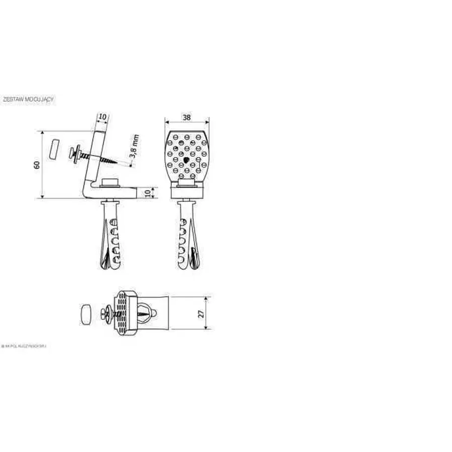 Крепление угловое K.K.POL AKC / 335