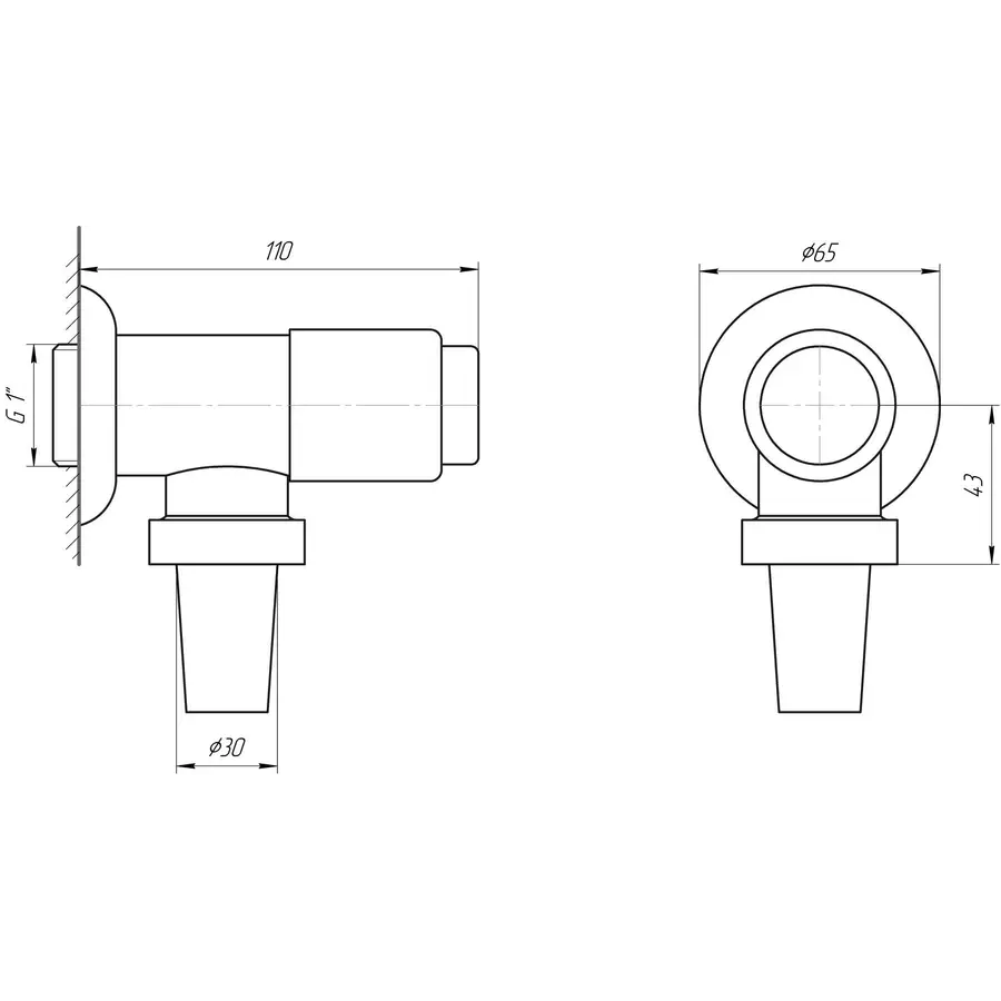 Кран-дозатор для унитаза TREMOLADA ТREMO-472А