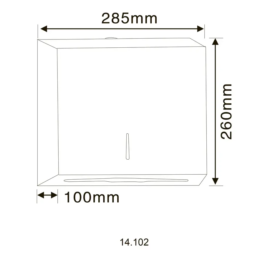 Диспенсер паперових рушників HOTEC 14.102 Stainless Steel