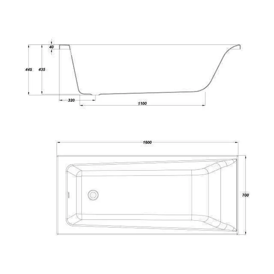 Ванна Cersanit LORENA 160х70